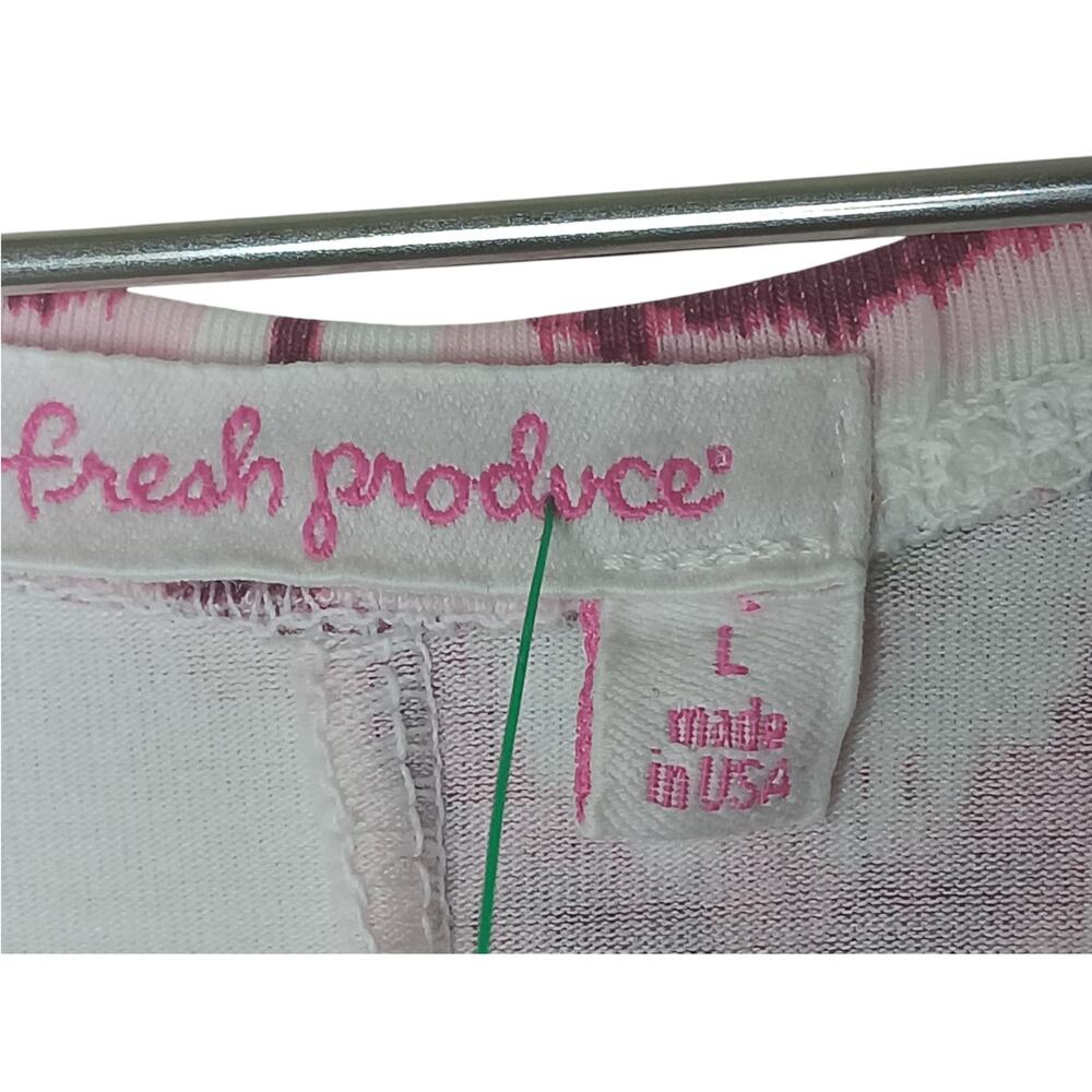 Fresh Produce Pink Abstract Print Sleeveless Maxi Dress L Made in USA - Picture 8 of 12